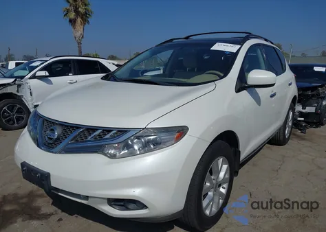 2012 Nissan Murano Sv z USA, uszkodzony, nr VIN JN8AZ1MUXCW105633